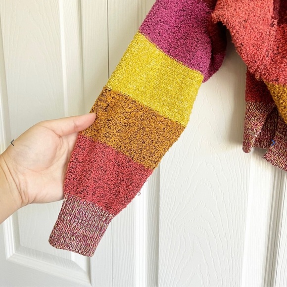 Free People | Candyland Striped Rainbow Sweater | Size S - Picture 3 of 9